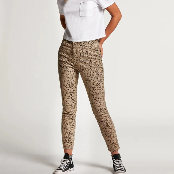 VOLCOM LIBERATOR HIGH RISE JEANS - ANIMAL PRINT SIZE 27 - Picture 15 of 15